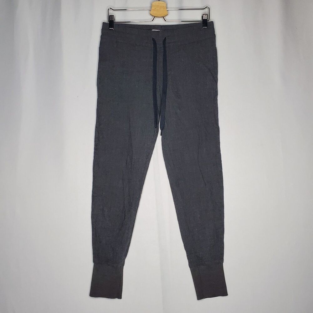 See By Chloe Wool Jogger Pants Womens 4 Gray Drawstring Elastic Waist Pockets
